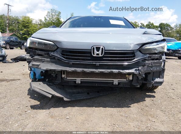 2HGFE2F58NH574487 2022 HONDA CIVIC Light Blue Вид спереду