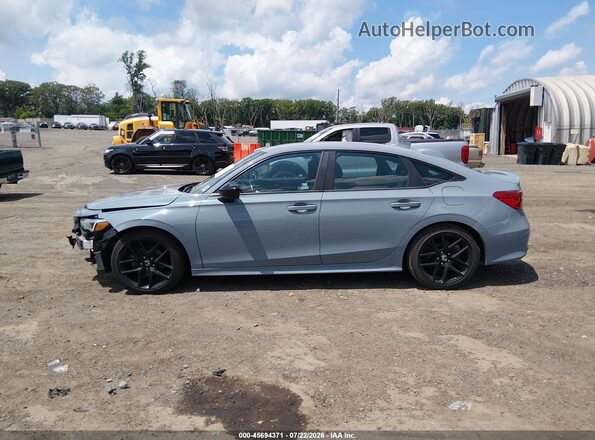 2HGFE2F58NH574487 2022 HONDA CIVIC Light Blue 