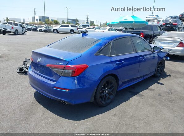 2HGFE2F58NH581035 2022 HONDA CIVIC Blue Հետևի աջ