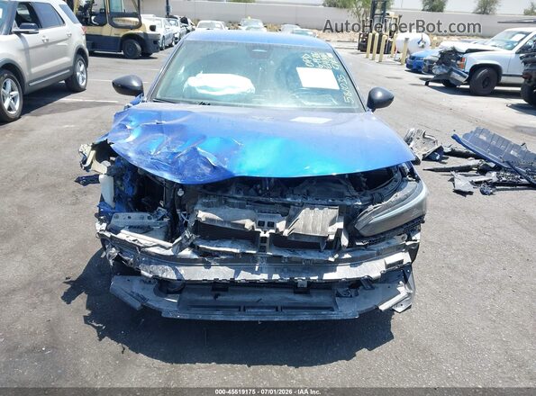 2HGFE2F58NH581035 2022 HONDA CIVIC Blue Սալոնի հետևի տեսք