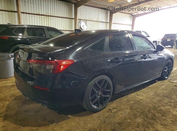 2HGFE2F58NH592133 2022 HONDA CIVIC Black Հետևի աջ