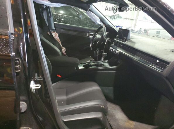 2HGFE2F58NH592133 2022 HONDA CIVIC Black Սալոնի դիմացի տեսք