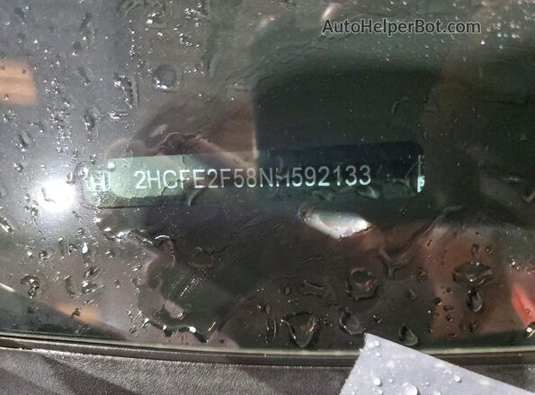 2HGFE2F58NH592133 2022 HONDA CIVIC Black Շարժիչի բաժամունքի տեսք