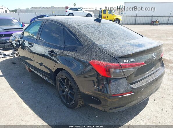2HGFE2F58NH592732 2022 HONDA CIVIC Черный Задняя левая четверть