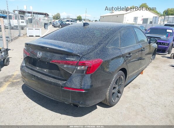 2HGFE2F58NH592732 2022 HONDA CIVIC Черный Задняя правая четверть