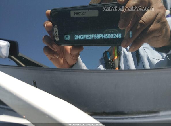 2HGFE2F58PH500246 2023 HONDA CIVIC White Вид підкапотного простору