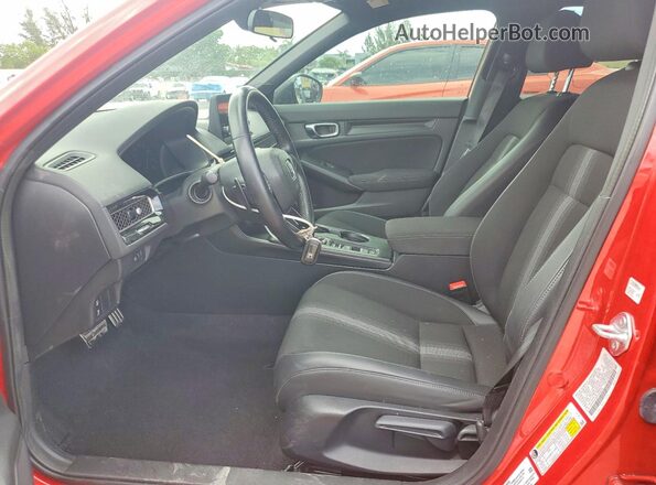 2HGFE2F58PH505219 2023 HONDA CIVIC Red წინა სალონის ხედი