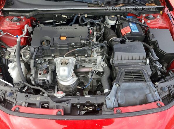 2HGFE2F58PH505219 2023 HONDA CIVIC Red უკანა სალონის ხედი