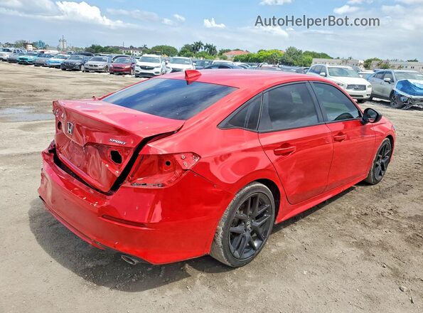 2HGFE2F58PH505219 2023 HONDA CIVIC Red უკანა მარჯვენა