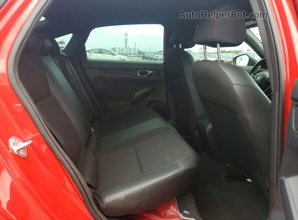 2HGFE2F58PH505219 2023 HONDA CIVIC Red უკანა სავარძლების ხედი