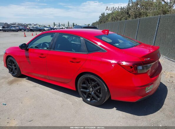 2HGFE2F58PH505690 2023 HONDA CIVIC Red Trasero izquierdo