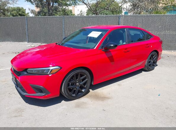 2HGFE2F58PH505690 2023 HONDA CIVIC Red Vista tres cuartos delantera izquierda