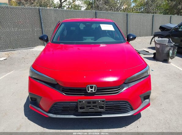 2HGFE2F58PH505690 2023 HONDA CIVIC Red Vista del cuadro de instrumentos