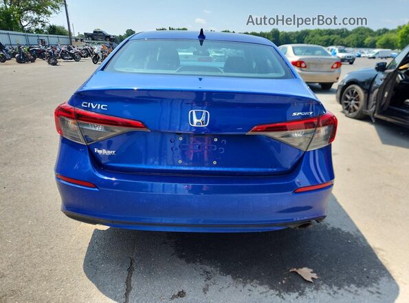 2HGFE2F58PH515331 2023 HONDA CIVIC Синий Вид сзади