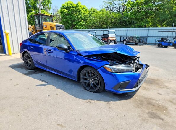 2HGFE2F58PH515331 2023 HONDA CIVIC Синий Передняя правая четверть