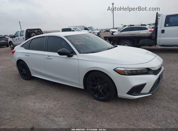 2HGFE2F58PH568188 2023 HONDA CIVIC White უკანა სალონის ხედი