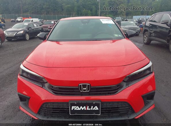 2HGFE2F58RH509497 2024 HONDA CIVIC Red Вид щитка приладів