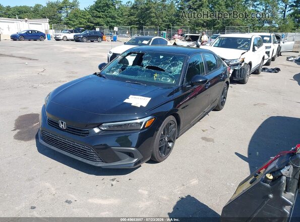 2HGFE2F58RH535579 2024 HONDA CIVIC Черный Передняя левая четверть