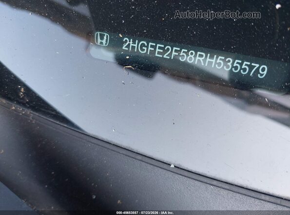 2HGFE2F58RH535579 2024 HONDA CIVIC Черный 