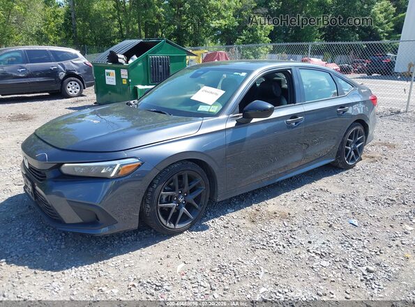 2HGFE2F58RH551829 2024 HONDA CIVIC Blue Առջևի ձախ երեք քառորդ տեսարան
