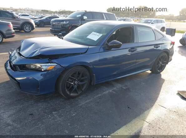 2HGFE2F58SH537080 2025 HONDA CIVIC Gray წინა მარცხენა ხედი სამი მეოთხედიდან