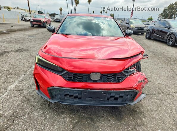 2HGFE2F58SH543722 2025 HONDA CIVIC Red Դիմացի տեսք