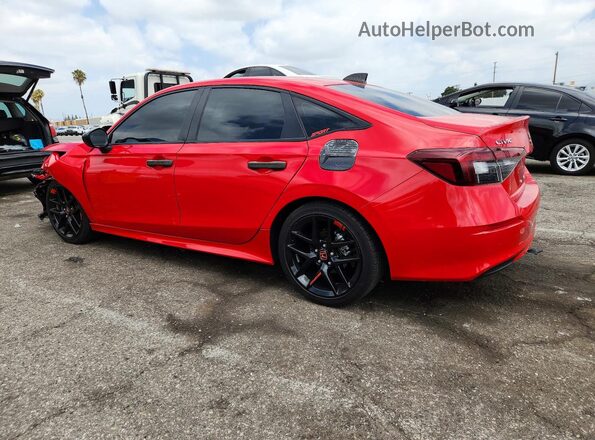2HGFE2F58SH543722 2025 HONDA CIVIC Red Հետևի ձախ