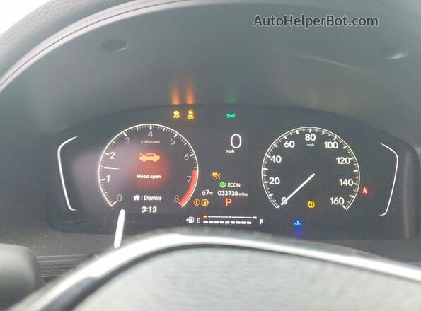 2HGFE2F58SH559967 2025 HONDA CIVIC Gray ხელსაწყოთა პანელის ხედი