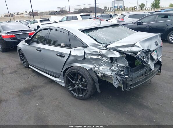 2HGFE2F58SH572637 2025 HONDA CIVIC Silver Trasero izquierdo