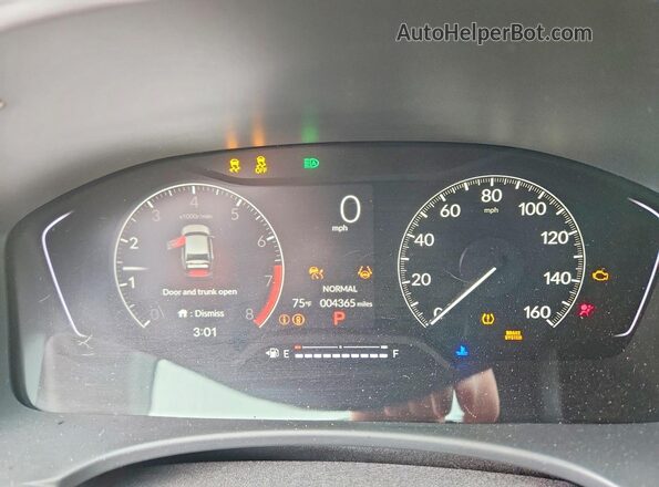 2HGFE2F58TH543494 2026 HONDA CIVIC Черный Вид щитка приборов