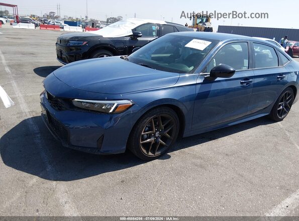 2HGFE2F58TH545536 2026 HONDA CIVIC Синий Передняя левая четверть
