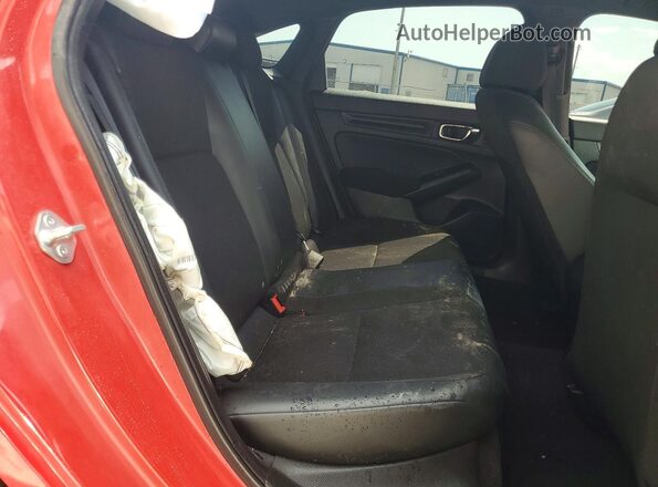 2HGFE2F59NH530868 2022 HONDA CIVIC Red Rear seats view