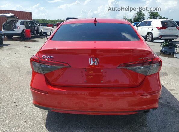 2HGFE2F59NH530868 2022 HONDA CIVIC Red Rear view