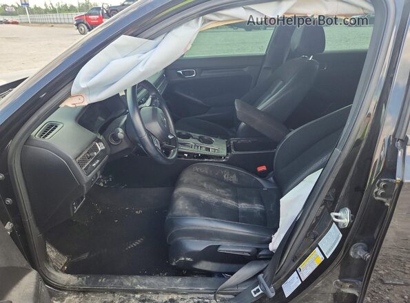 2HGFE2F59NH552496 2022 HONDA CIVIC Black Вид салону спереду