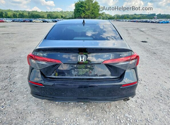 2HGFE2F59NH552496 2022 HONDA CIVIC Black Вид ззаду