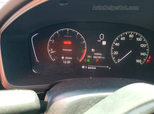 2HGFE2F59NH556113 2022 HONDA CIVIC Угольный Вид щитка приборов