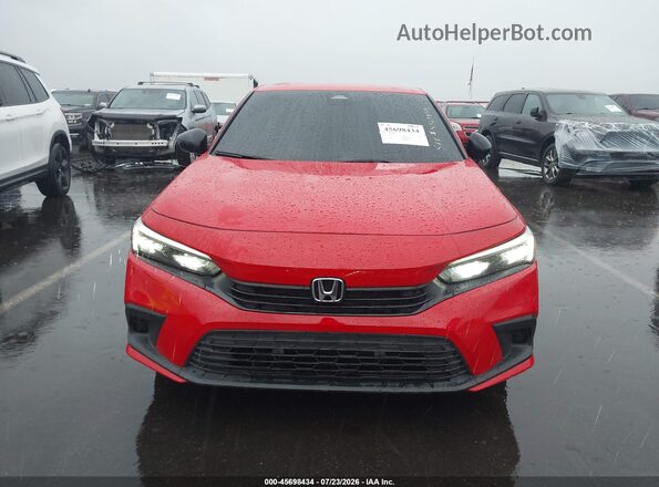 2HGFE2F59NH571257 2022 HONDA CIVIC Red Դիմացի տեսք