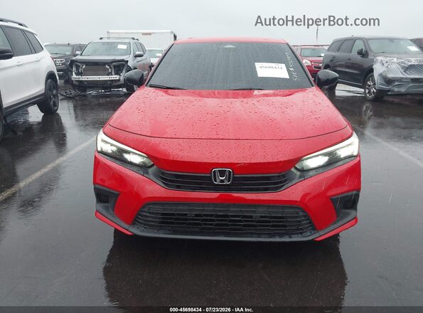 2HGFE2F59NH571257 2022 HONDA CIVIC Red Սարքավորումների վահանակի տեսք