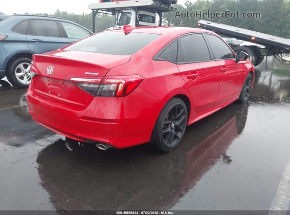 2HGFE2F59NH571257 2022 HONDA CIVIC Red Հետևի աջ