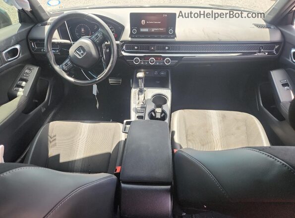 2HGFE2F59NH577821 2022 HONDA CIVIC Black წინა პანელის ხედი