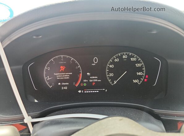 2HGFE2F59NH577821 2022 HONDA CIVIC Black ხელსაწყოთა პანელის ხედი