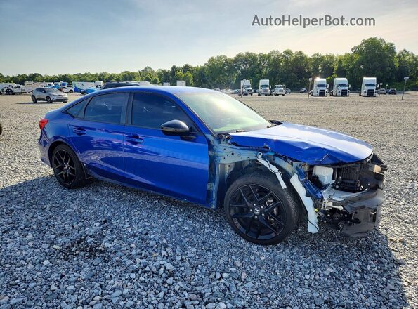 2HGFE2F59NH583537 2022 HONDA CIVIC Blue Передня права чверть