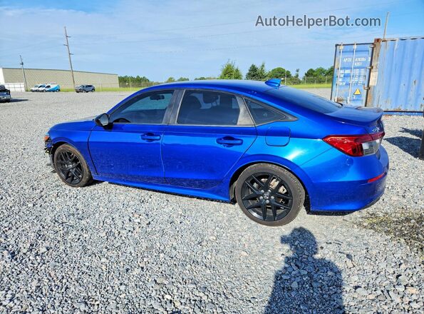 2HGFE2F59NH583537 2022 HONDA CIVIC Blue Задня ліва чверть