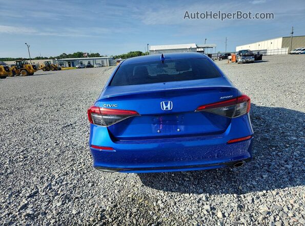 2HGFE2F59NH583537 2022 HONDA CIVIC Blue Вид ззаду