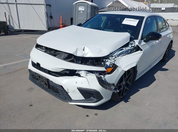 2HGFE2F59NH605228 2022 HONDA CIVIC White Widok z przodu