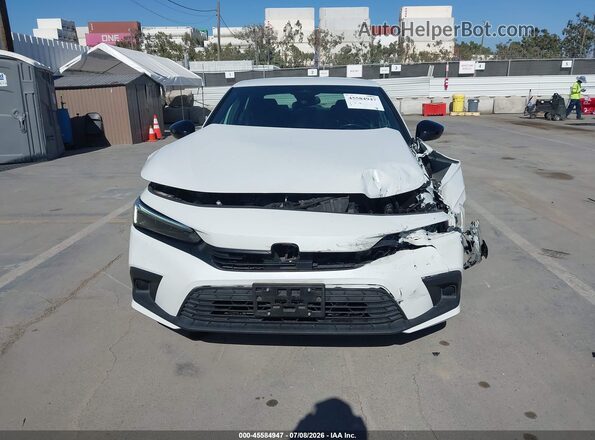 2HGFE2F59NH605228 2022 HONDA CIVIC White Widok wnętrza z tyłu