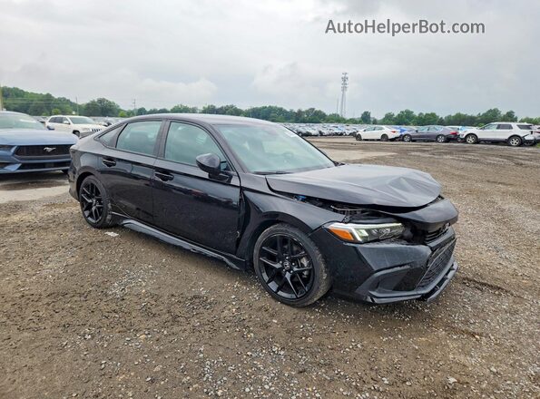 2HGFE2F59NH605780 2022 HONDA CIVIC Black Передня права чверть