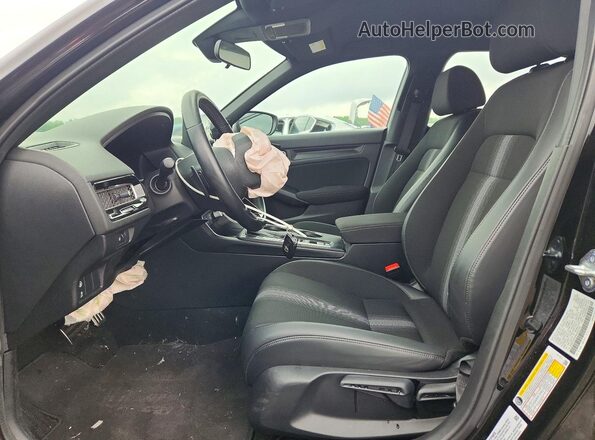 2HGFE2F59NH605780 2022 HONDA CIVIC Black Вид салону спереду