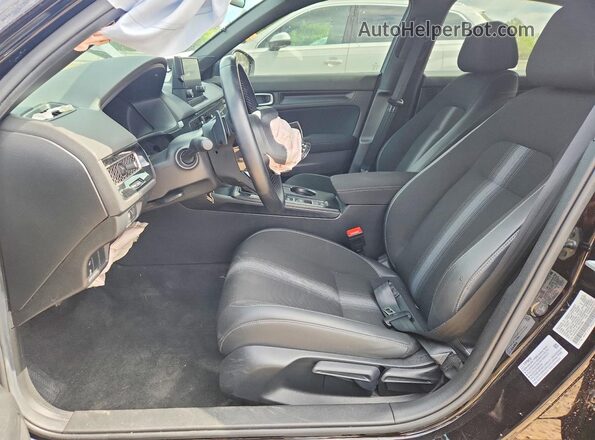 2HGFE2F59RH519889 2024 HONDA CIVIC Black წინა სალონის ხედი