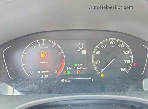 2HGFE2F59SH526346 2025 HONDA CIVIC Blue Vista del cuadro de instrumentos